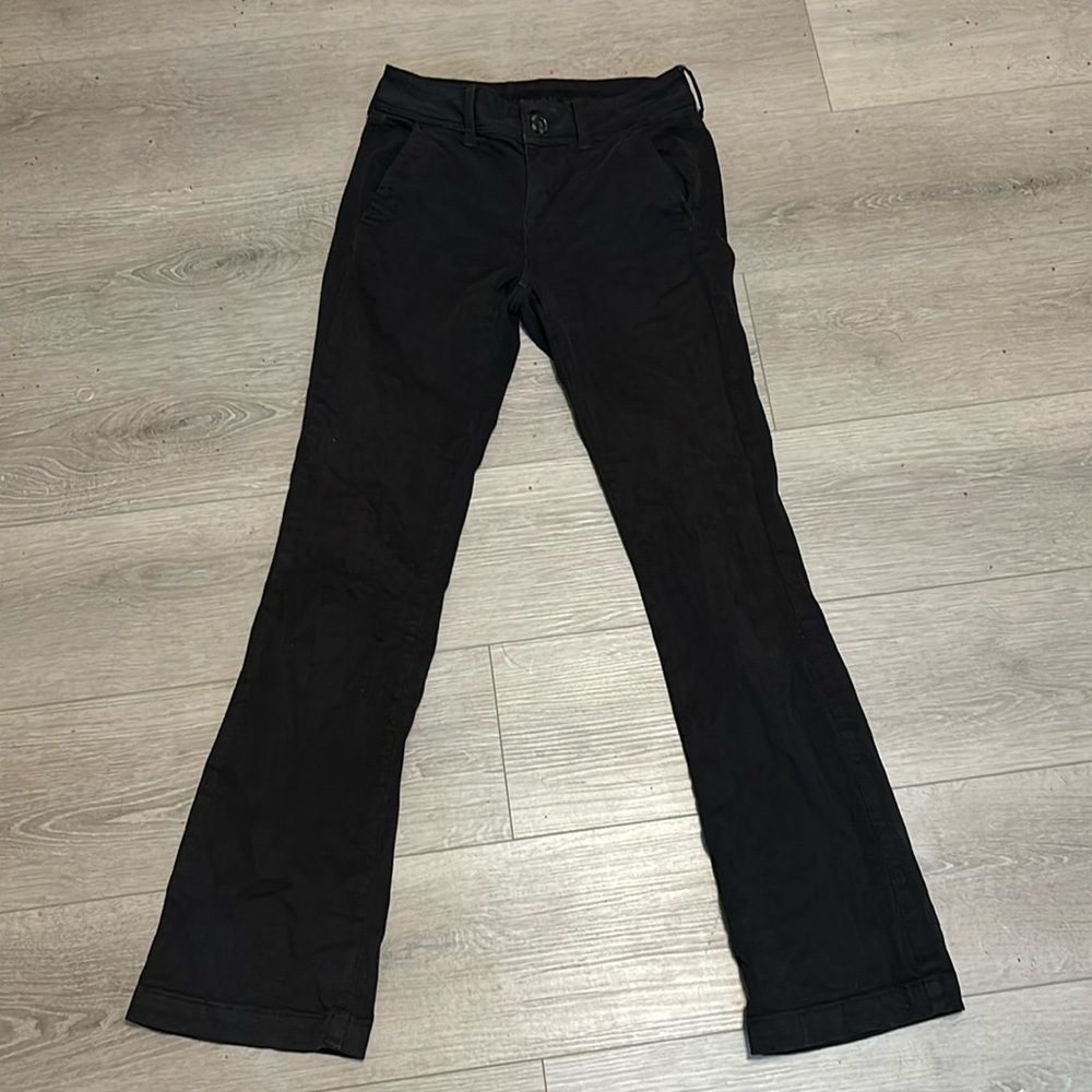 Black bootcut dress pants